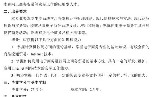 电子商务专业专接本资料